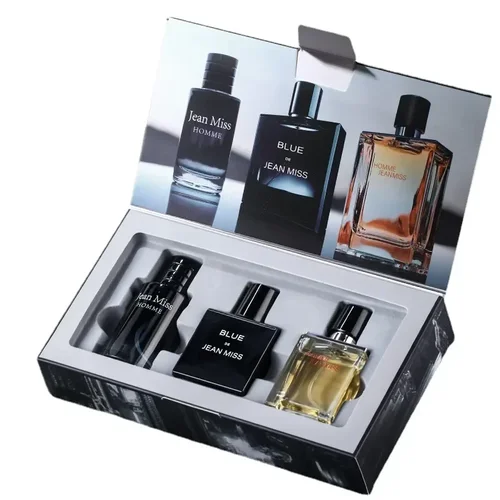 Alta calidad 90ml hombres Perfume Hombre caja de regalo 3 uds Set Colonia Aroma fascinación Hombre Perfumes Masculinos duradero Parfum Heren