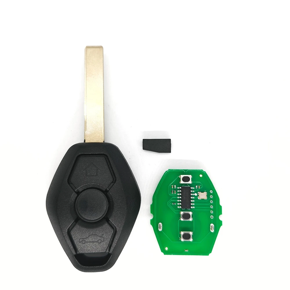 JXKEY ID44Chip per BMW Chiave telecomando per auto Sistema EWS Keyless 315/433 MHz Compatibile con E38 E39 E46 X3 X5 Z3 Z4 con batteria chiave per auto