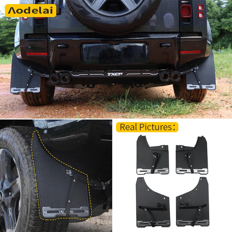 

4x для Land Rover Defender 110 90 2020-2025 L663 V8, автомобильные брызговики, брызговики, брызговики, передние аксессуары
