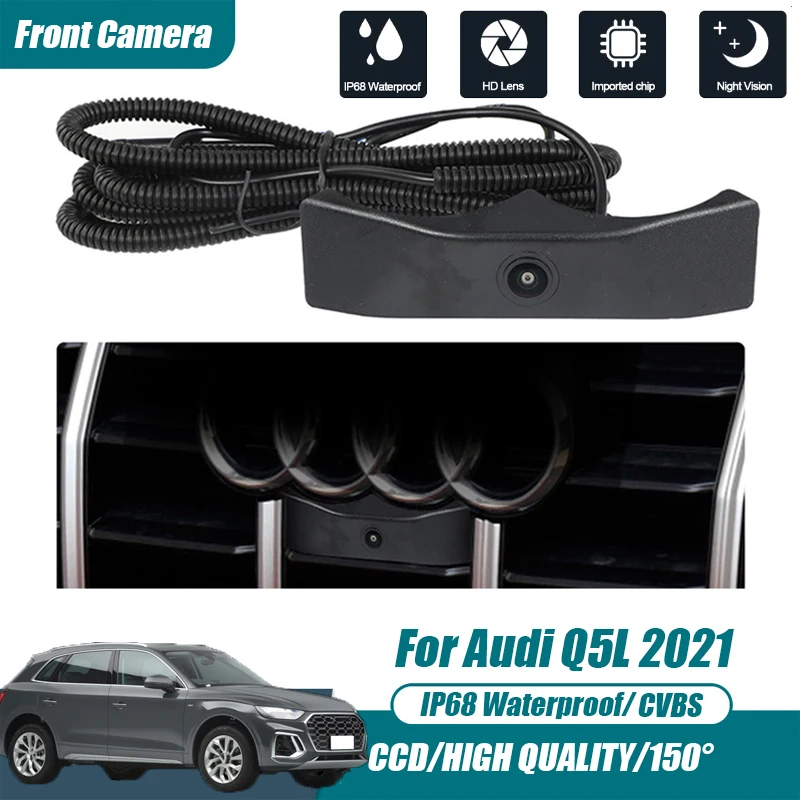 

Car Front View Parking CCD Night Vision LOGO Camera 150° Waterproof CVBS HD AHD For Audi Q5L 2021 QS8293 Fashion Luxury Camera