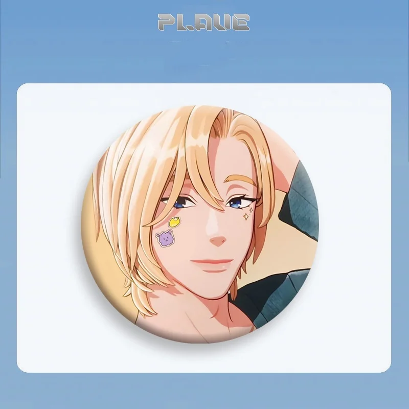 

Kpop Plave Tinplate Badges Mirror Keychains Backpack Decoration YEJUN NOAH BAMBY EUNHO HAMIN Fans Gifts Collection