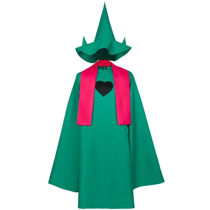 Undertale Ralsei Косплей Толстовка Плащ Топ Deltarune Косплей Накидка Наряд Со Шляпой Шарф Мужской И Женский Костюм На Хэллоуин