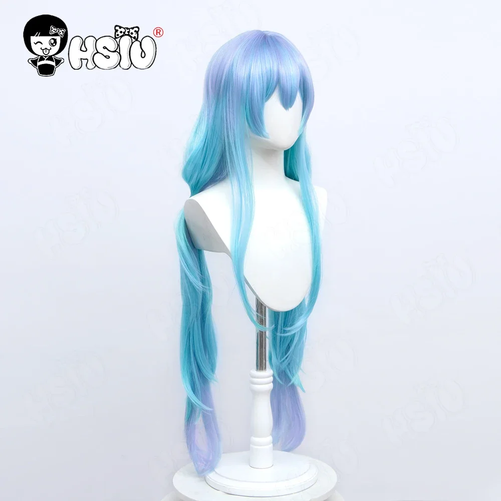 2025 Hamel Cosplay Wig Game Path to Nowhere Cosplay Path to Nowhere Wig 100cm Blue gradient purple long curly hair+wig Cap