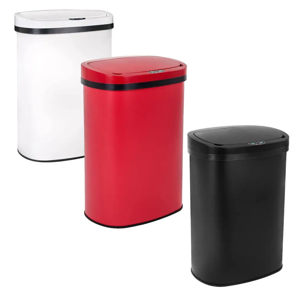 US Automatic Kitchen Garbage Can, Smart Sensor Trash Can with Lid, Touchless Trash Can, 13 Gallon