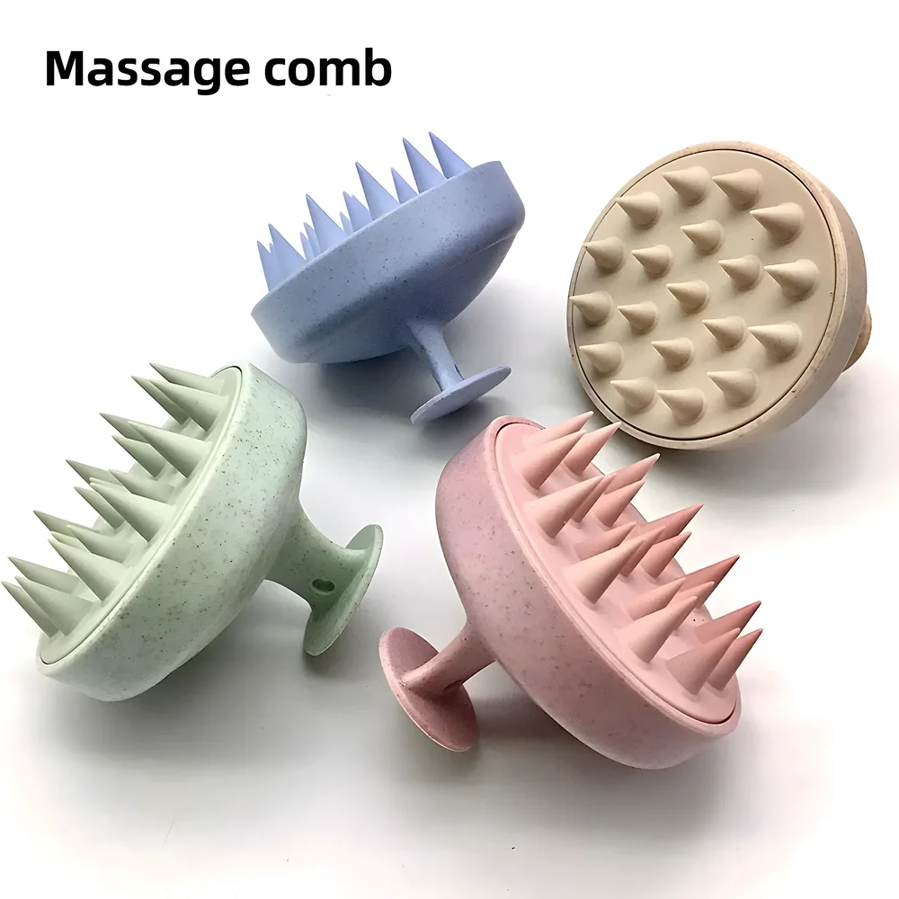 

Silicone Shampoo Brush Body Massage Brush Bath Shower Brush Salon Hairdressing Tool Scalp Massage Comb Hair Washing Comb