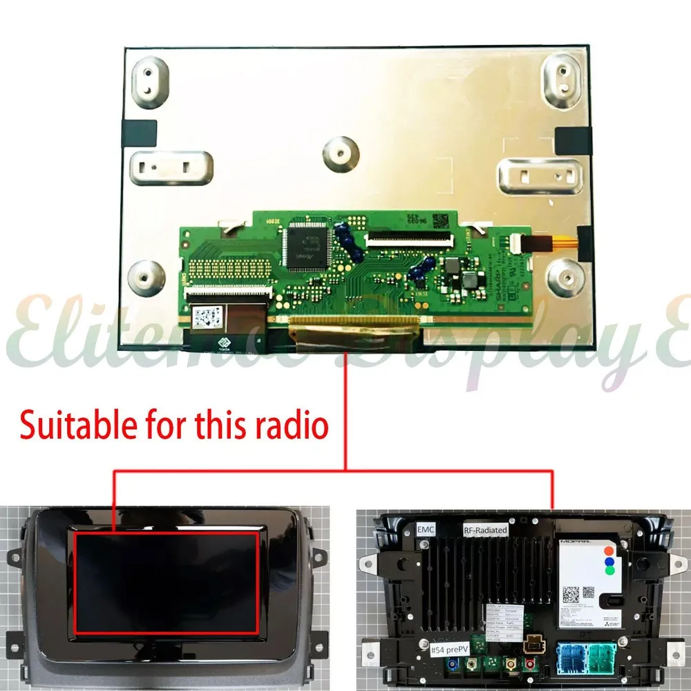

735741862 7" LCD Display Touch Screen For FIAT DUCATO 2021-2023 Monitor Radio Replacement