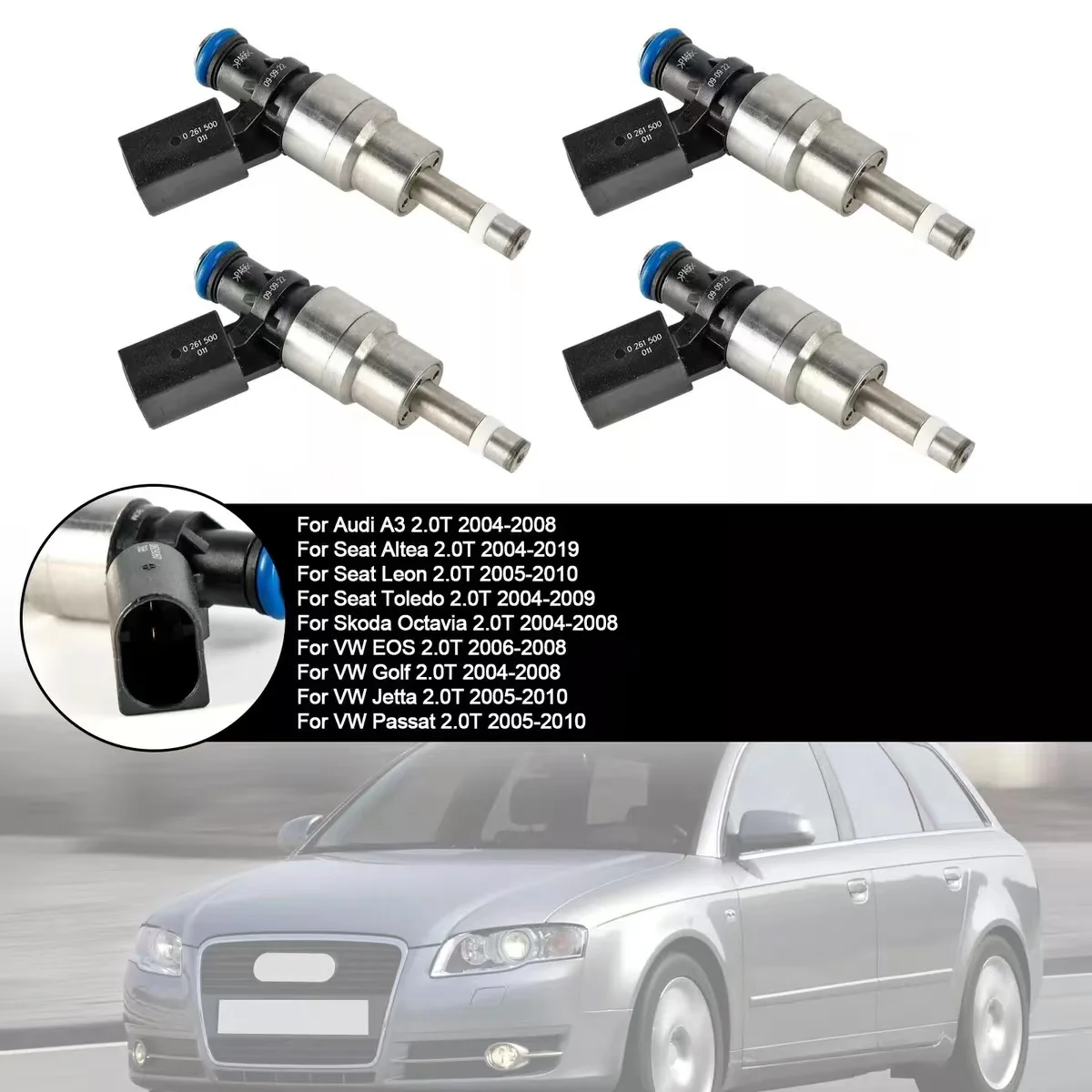 06d906036b Brandstofinjector Voor Volkswagen Jetta Passat Eos Tt Gti Mk5 Audi A3 8P A4 B7 Quattro 2.0l Tsi 2006-2008