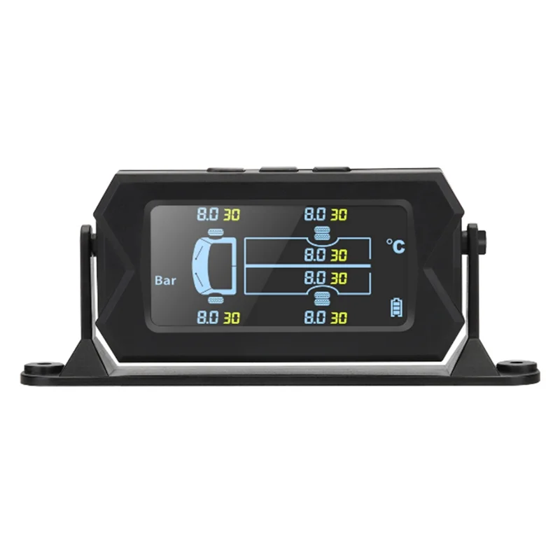 

NEW-Car RV Truck TPMS 6 Wheels Sensor Solar Tire Pressure Monitoring System 0-8Bar Car External TPMS Sensor