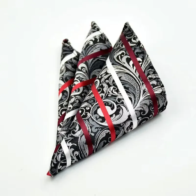 Carrés de poche multicolores pour hommes, pour veste de costume, nouveauté à carreaux, affaires, mariage, mode, carrés de poche formels