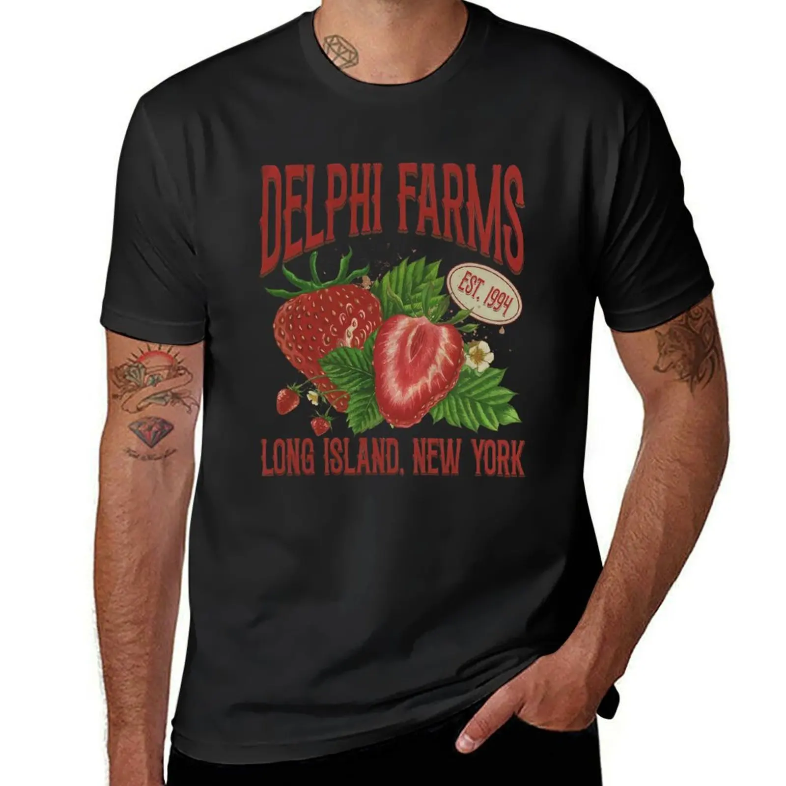 Percy Jackson Delphi Farms Vintage T-Shirt vintage clothes oversized customs plain black t shirts men