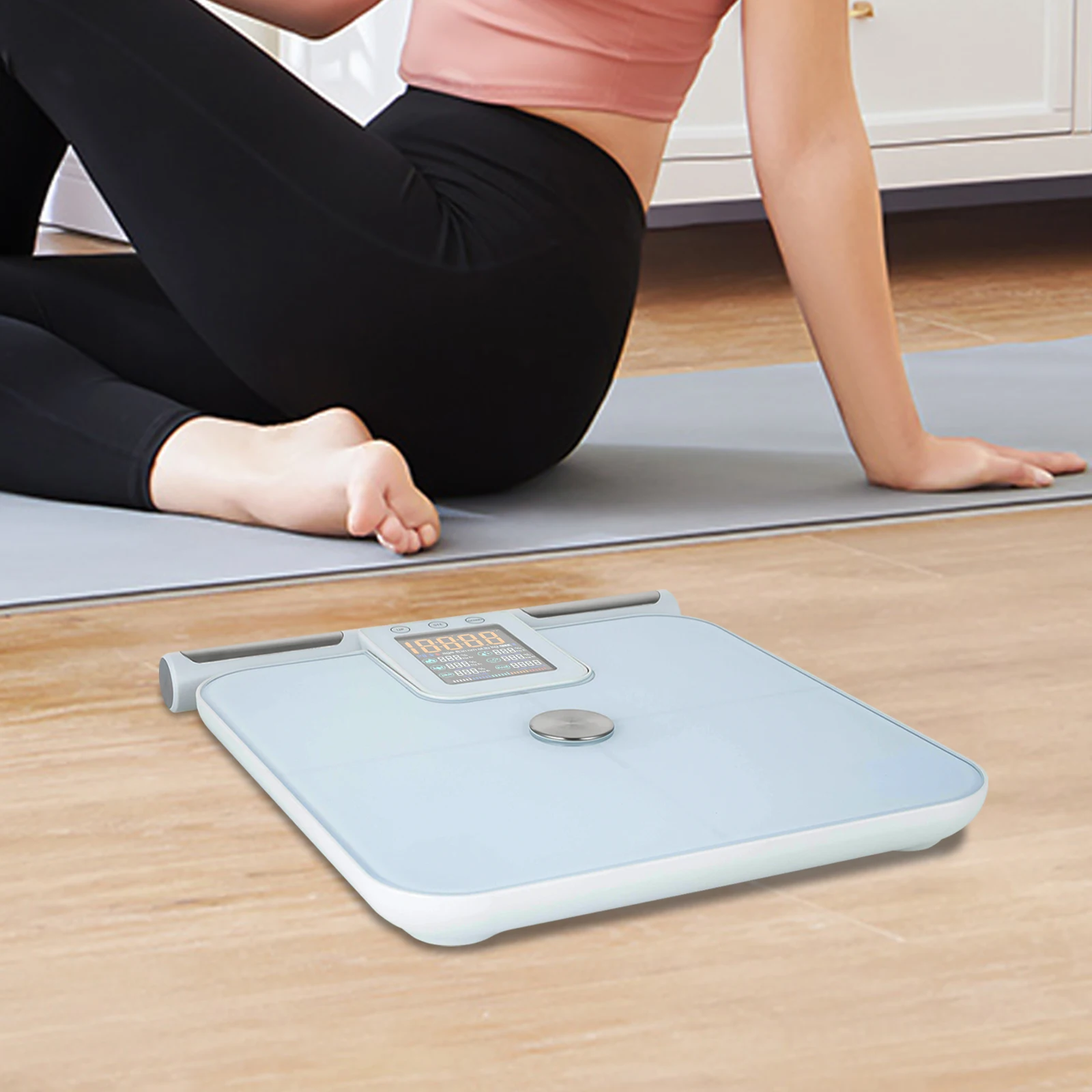 Eight-electrode Intelligent Body Fat Scale Weight BMI Bluetooth Connection Easy to Carry for Pets in Hospitals Homes