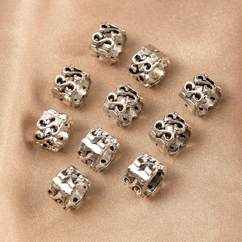 5-10Pcs/Bag Fashion Vintage Women Spiral Hair Accessories Ethnic Style Spiral Hair Tie Hairpin Jewelry Dirty Braid Hair Buckles