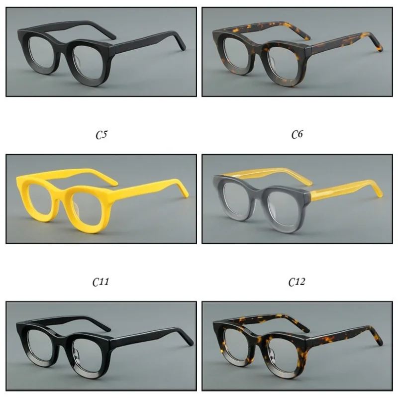 Good Quality Handmade Acetate Optical Glasses Frame Men Women Hand Made Luxury Prescription Glasses Frame Fashion Eyewear