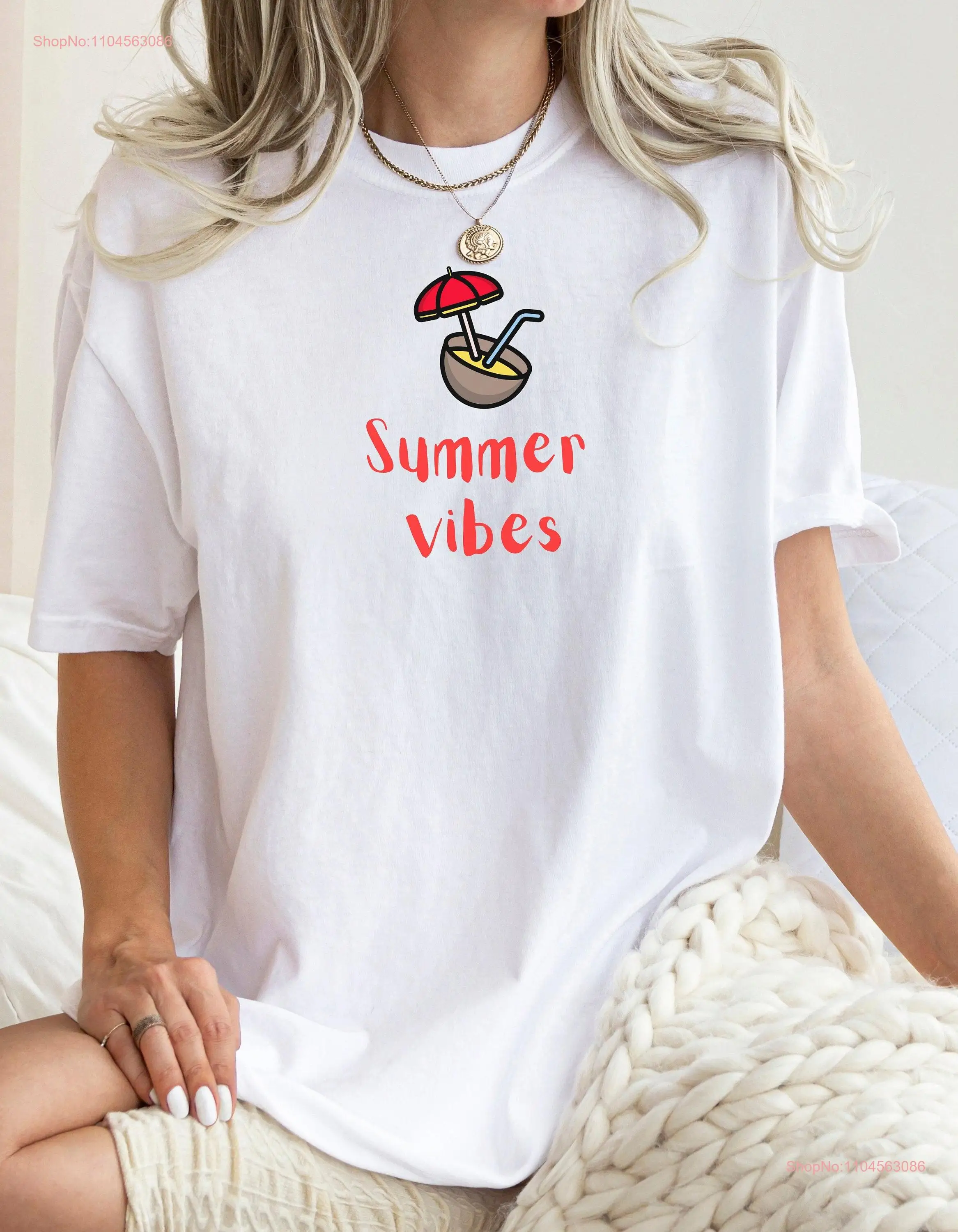 

Рубашка Summer Vibes, милая пляжная одежда для отпуска, отличный подарок для друзей, семьи, с длинными или короткими рукавами
