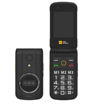 Hot Selling Agm M8 Cpu T107 120Hz 2.8-Inch Waterproof 4G Flip Function Phone 48M Ram 128M Rom Long Standby Time