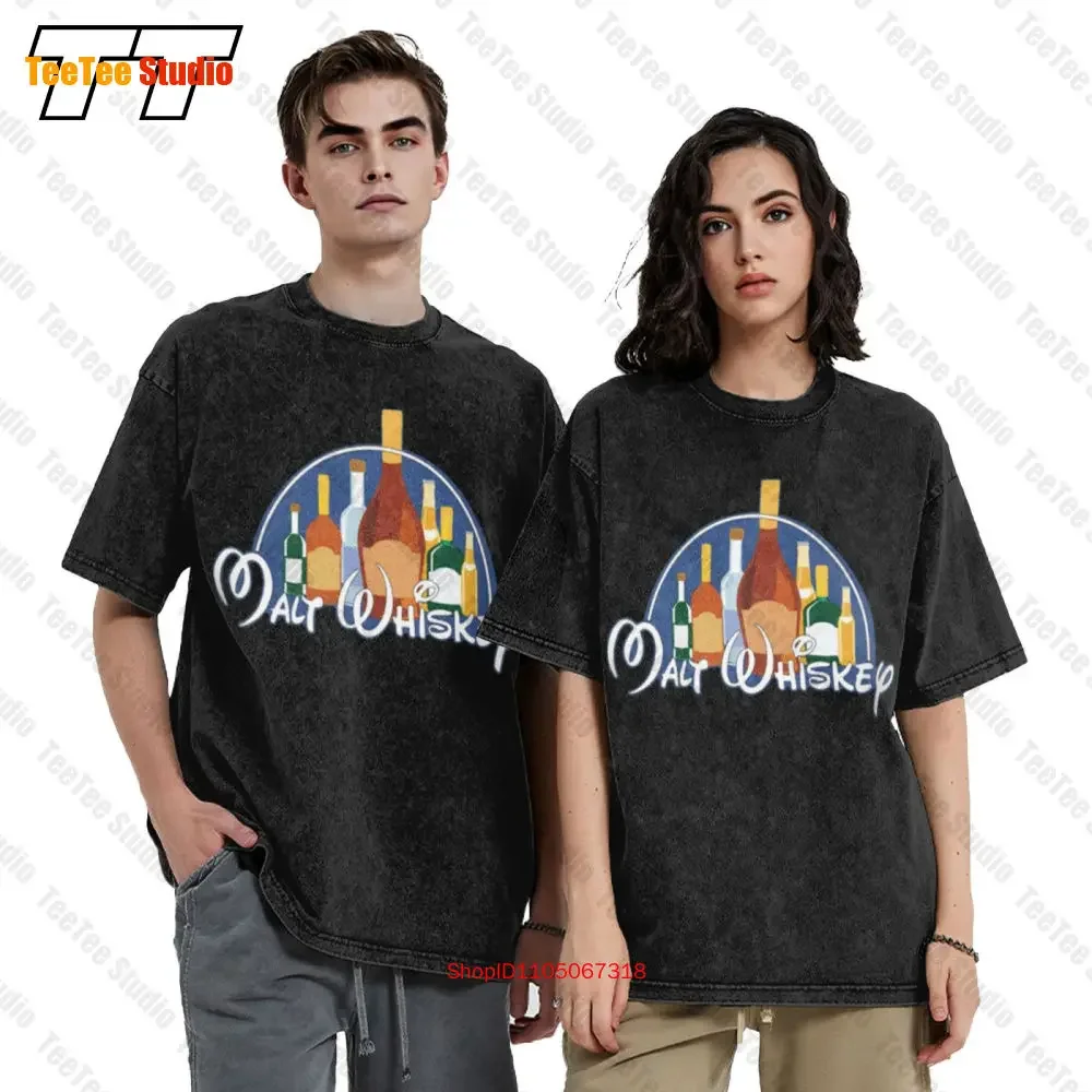 The Magic Of Malt Whiski Noel Hommes Drole Dads Vintage Oversized T-Shirt IDVQ
