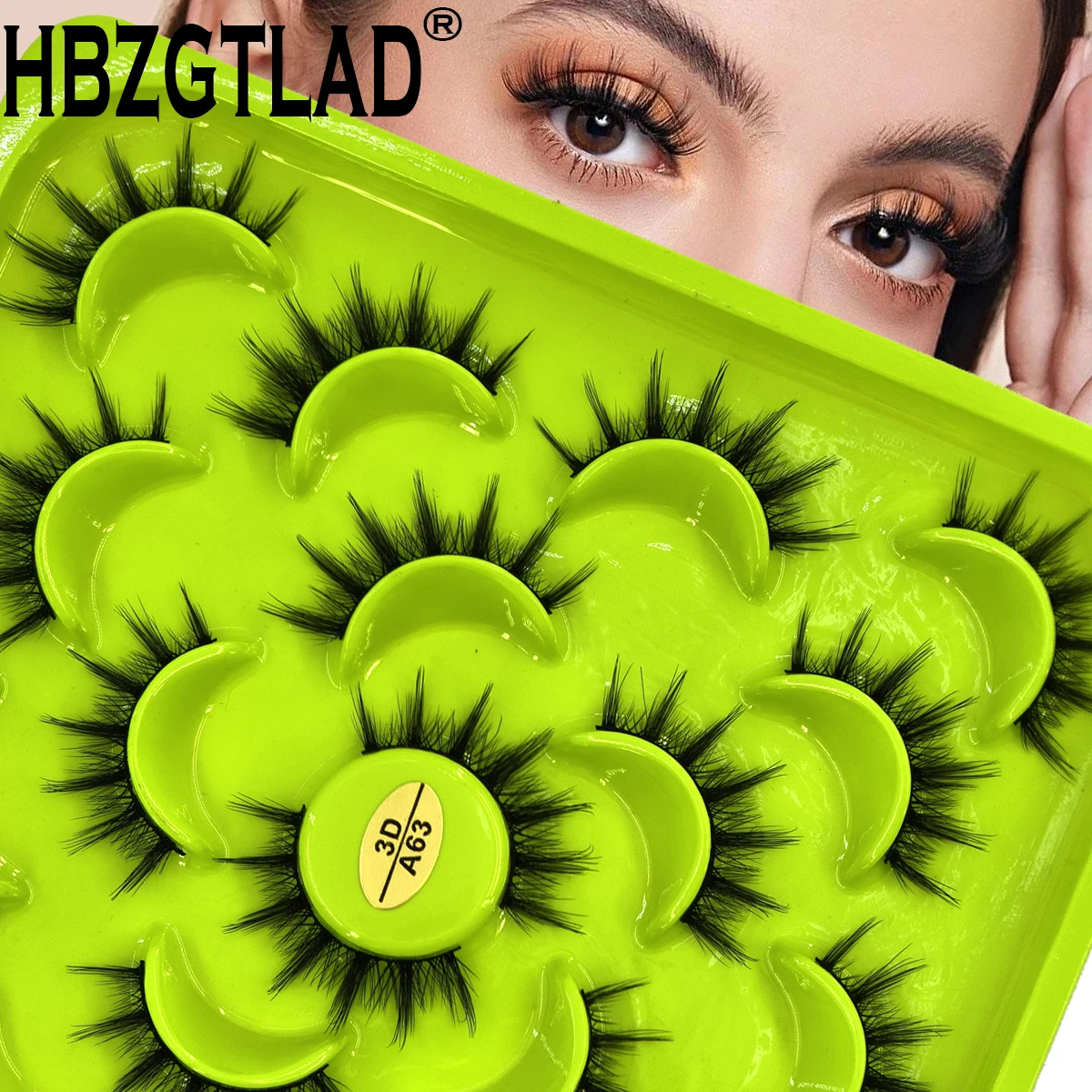 3D natürliches Aussehen falsche Wimpern Katzenaugenwimpern Nerzpelz falsche Wimpern, streifenförmige Wimpern wiederverwendbare Wimpern weich