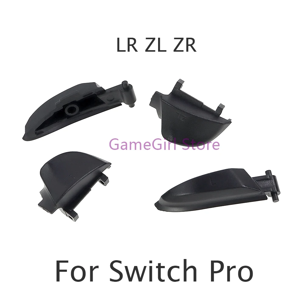 

30sets For Nintendo NS Switch Pro Controller 4 in 1 Key Kit Black Plastic LR ZL ZR Button Accessories