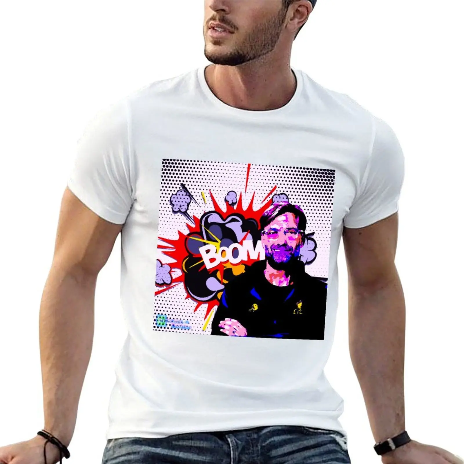 Pop art Boom Klopp T-Shirt summer tops Man t-shirt clothes for men