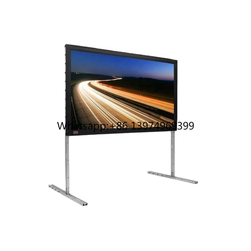 4x3 Meter Large Size Outdoor Fast Folding Projector Screen Foldable Projection Screen, Free Shipping