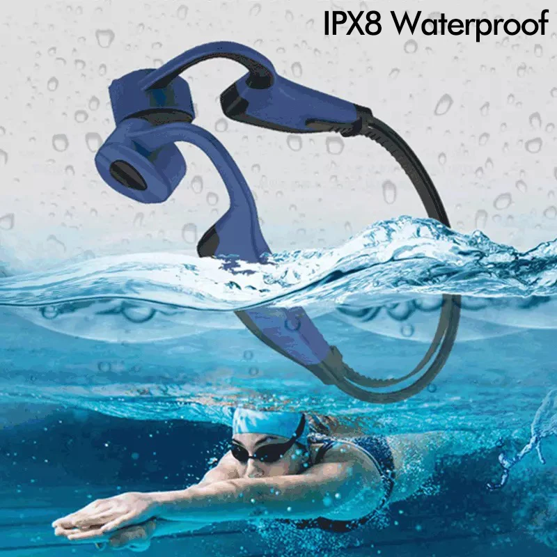 New Swim Bone Conduction Headphones Bluetooth Wireless Earphone 16GB MP3 Music Player Waterproof Earbuds Fitness Sport Headset