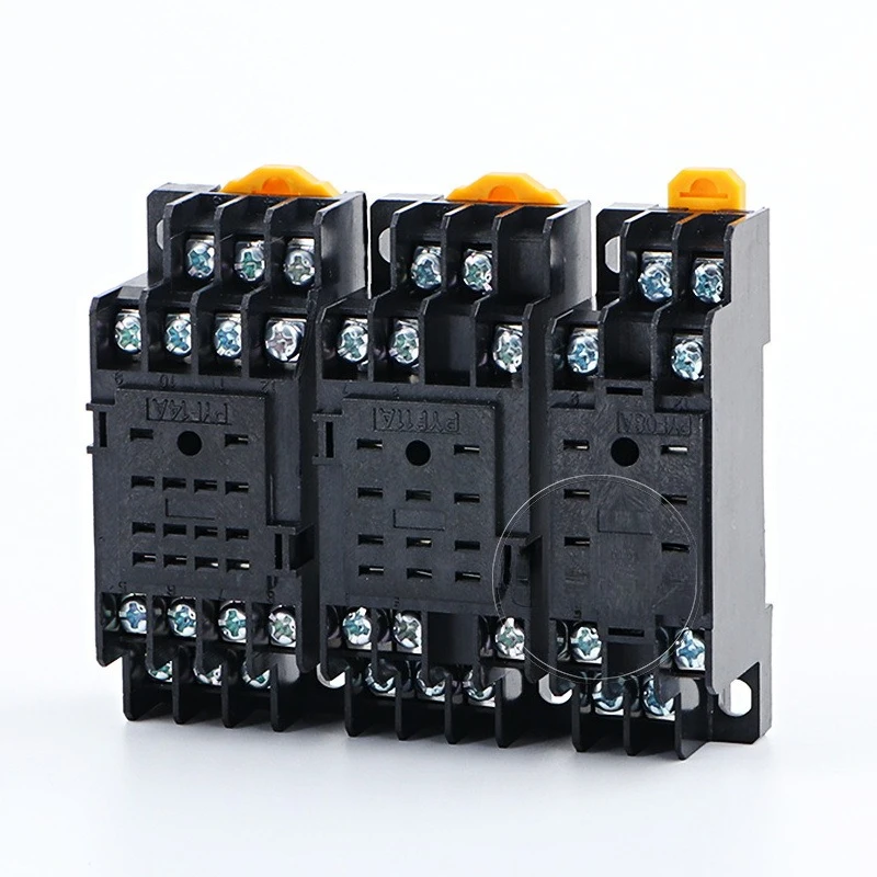 

Electromagnetic small relay base PYF08A PYF14A-E HH52P seat PF083A eight pin 11 pin