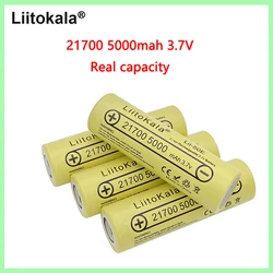 Real capacity LiitoKala 2PCS lii-50E 21700 5000mah 3.7V Rechargeable Battery 5C discharge High Power For High-power Appliances