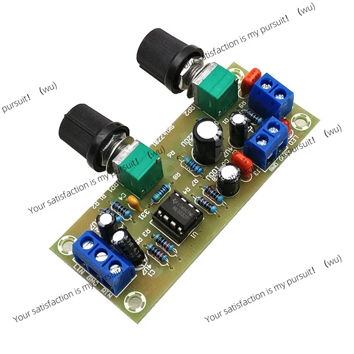 Single power supply 10-24V overweight subwoofer front stage board, front finished board, low pass filter board front stage tone
