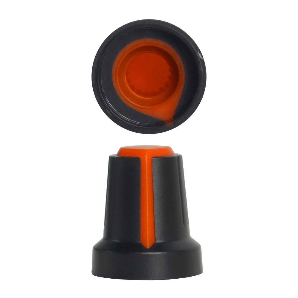 10 pçs wh148 ag2 potenciômetro interruptor botão tampa 15x17mm laranja plástico botões kit lidar com ameixa