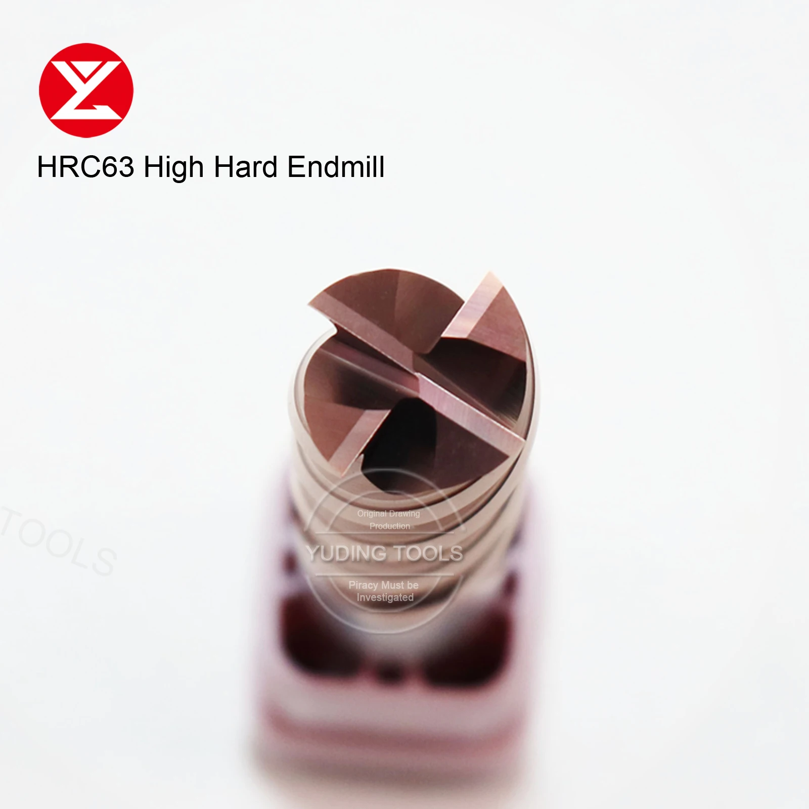 HRC63 Solid Carbide Milling Cutter Tungsten Steel Endmill 4mm 6mm 8mm 10mm 12mm For High Hardness Material Steel Mold Steelal