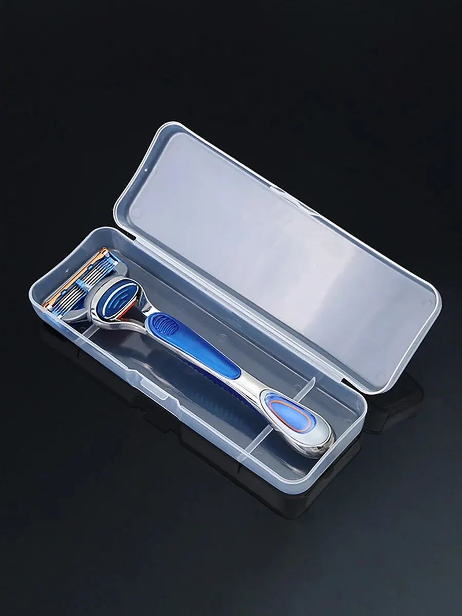 Manual Shaver Storage Box Specialized Tool Holder For Business Trips Double-Layer Multifunctional Portable