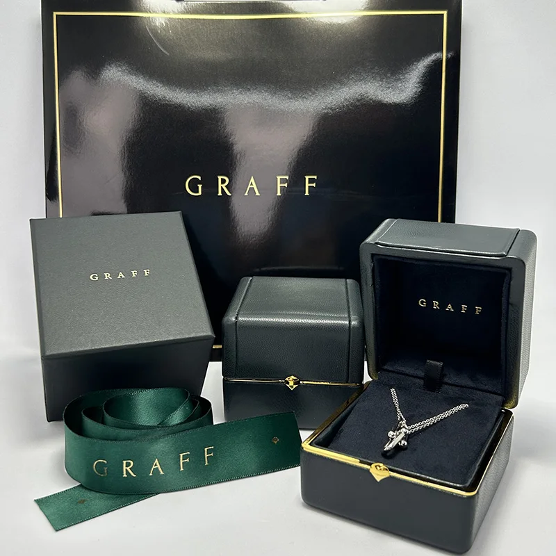 New Graff Graf Jewelry Box Proposal Diamond Ring Box Ring Box Pendant Necklace Box Jewelry Packaging Gift Box