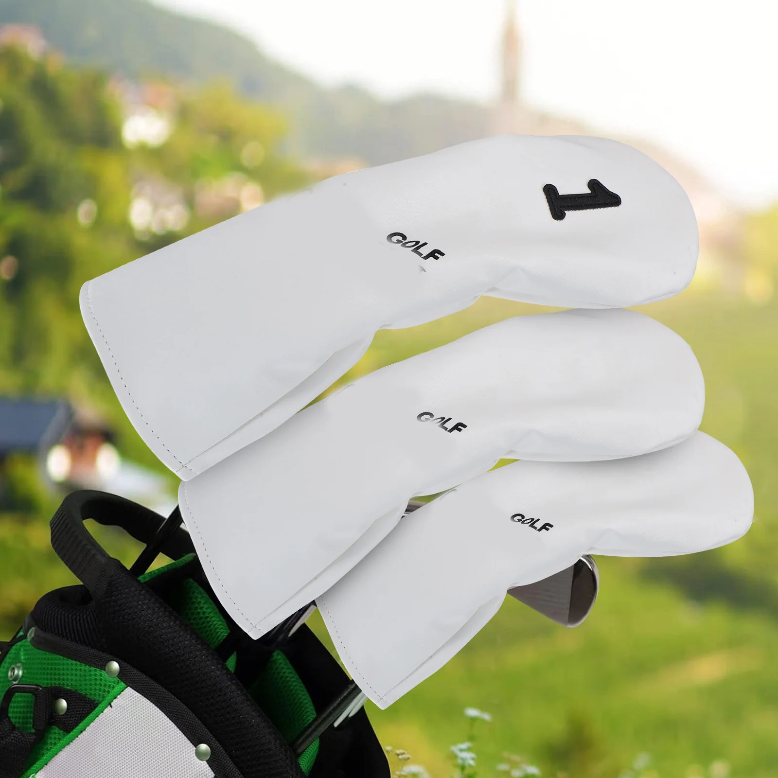 

Golf Club Head Cover PU Driver Putter Club Protective Cover Stylish Lightweight Portable Golf Accessory Golfing Supplies