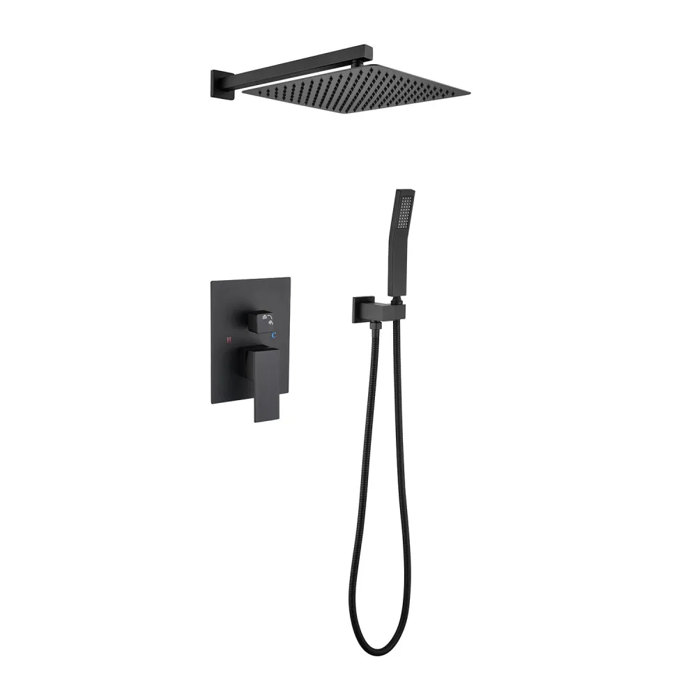 

12" Rain Shower Head Systems Wall Mounted Shower