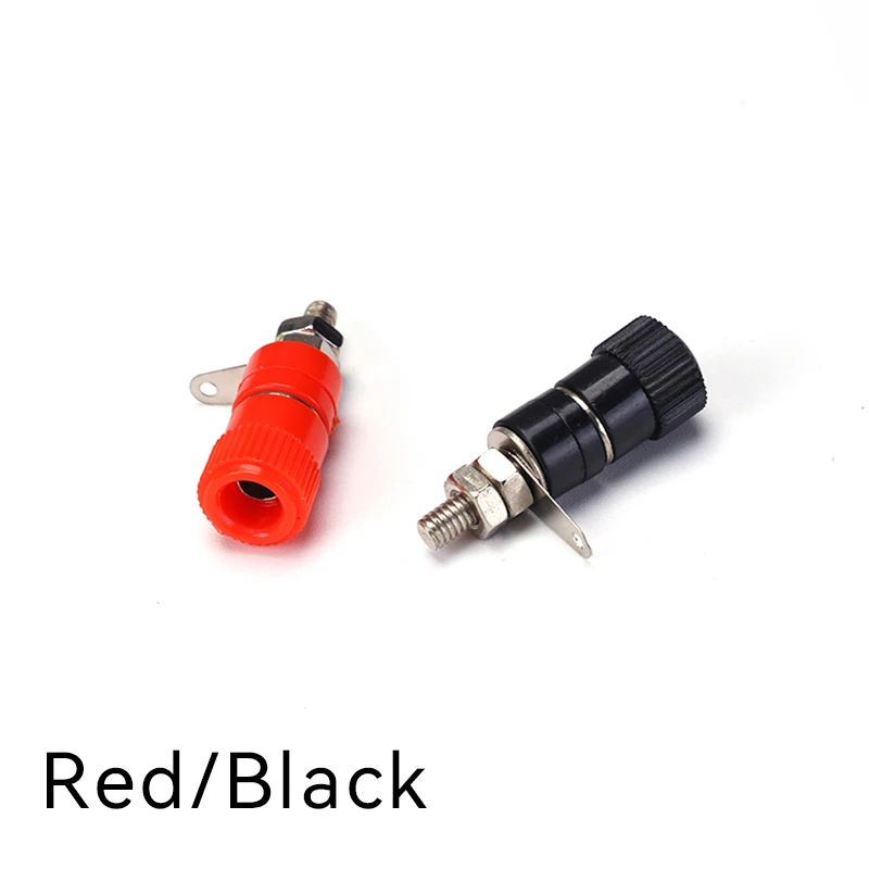 2 Stück 4mm Professioneller Bananenstecker-Anschluss, vernickelte Bindungsmutter, Steckverbinder – Detail 1