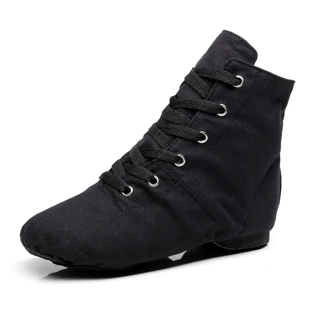 High Top Modern Ballet Dance Shoe Split Heels Soft Sole Multicolor Canvas Jazz Shoes for Men Women