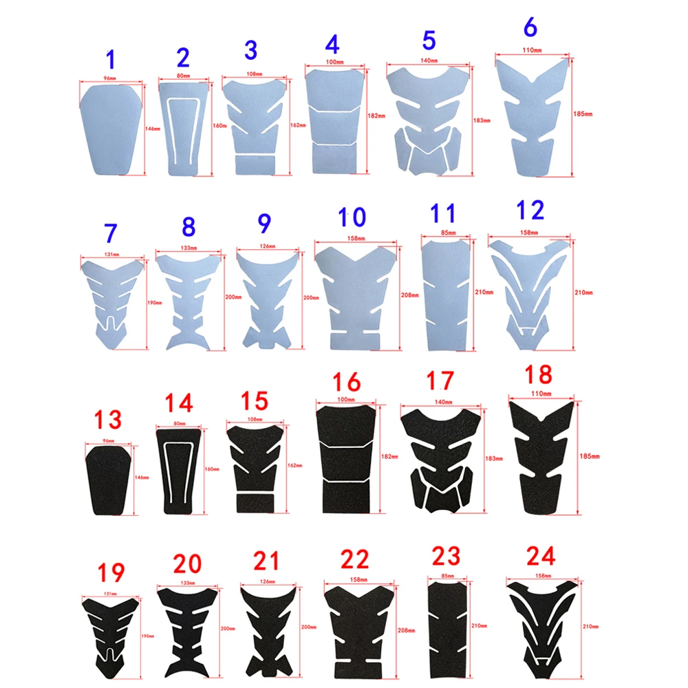 

Universal Motorcycle Oil Gas Fuel Tank Protector Pad Cover Sticker Fishbone Fit For Honda Yamaha Suzuki Kawasaki BMW KTM Ducati
