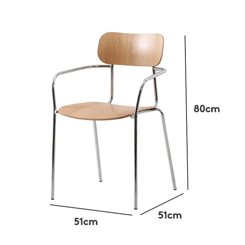 Minimalist light luxury industrial style backrest tables and chairs retro wrought iron stool