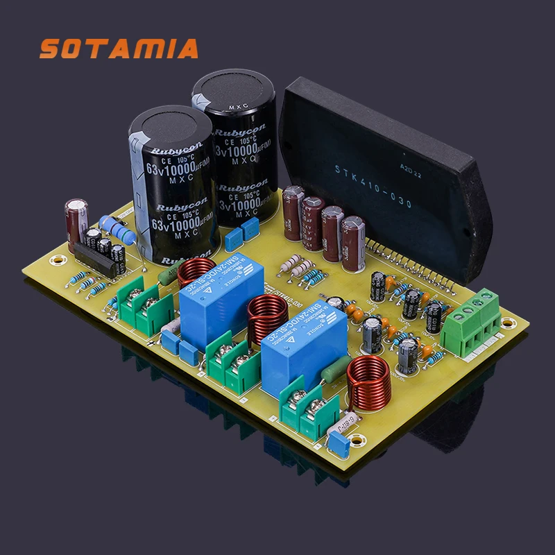 SOTAMIA STK410-030 طبقة سميكة مكبر كهربائي مجلس 100 واط 2.1 قناة مكبر للصوت HIFI حمى مكبرات صوت المنزل الصوت أمبير