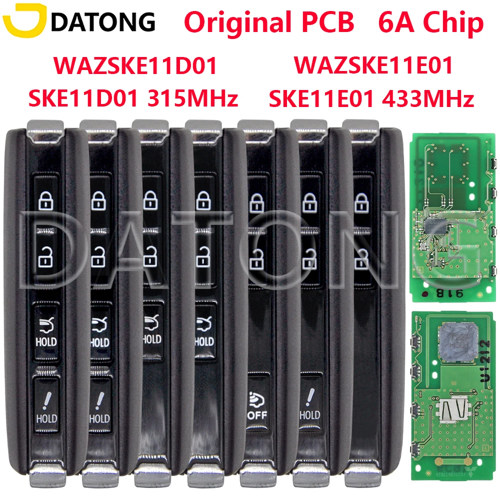 Datong 6A Chip OEM Board 315/433MHz SKE11D-01 SKE11E-01 Car Remote  Key For Mazda Mazda 3 Axela CX-30 CX-50 CX-90 2019-2023