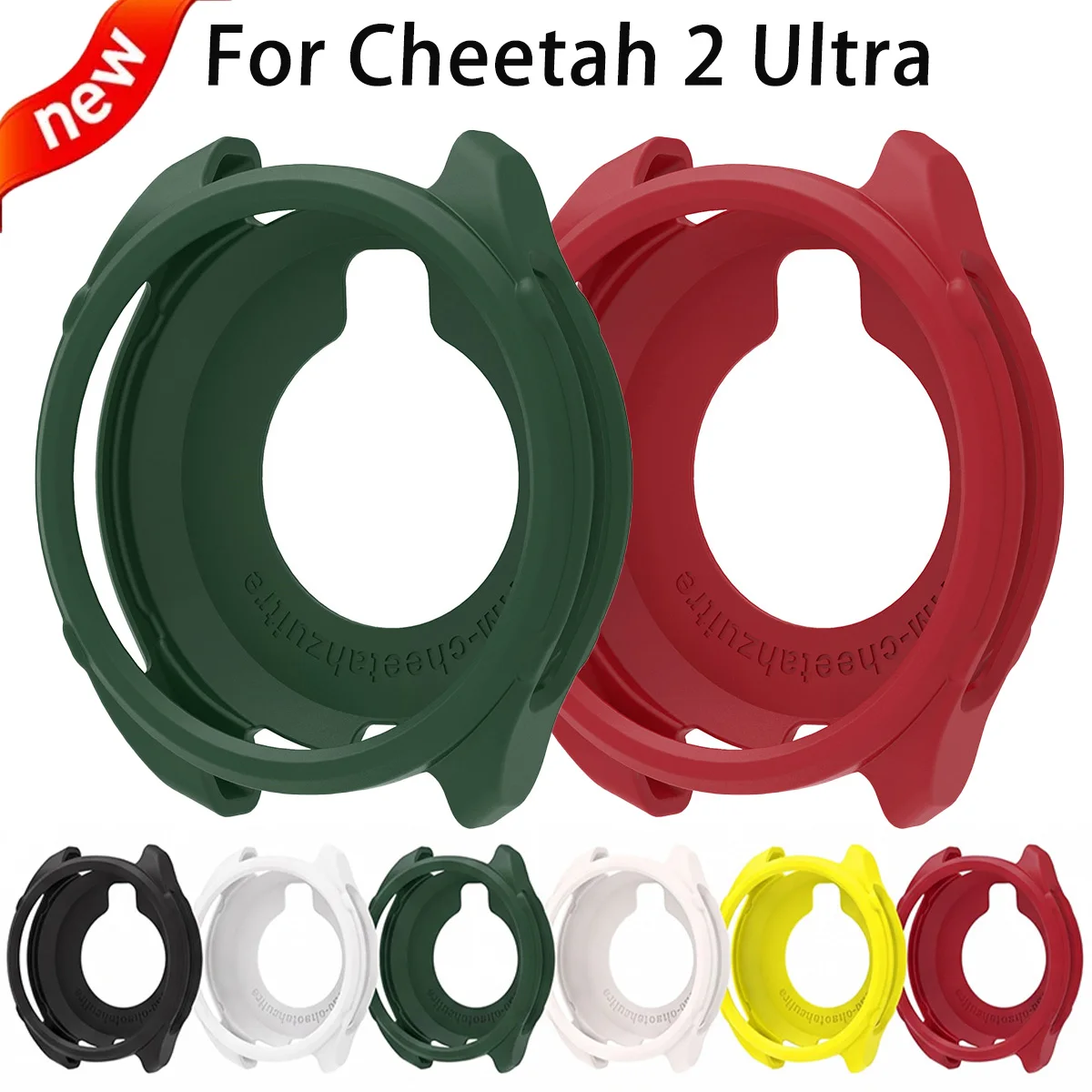 Protective Case for Huami Cheetah 2 Ultra Silicone Super Light Watch Decoration Cover Anti-drop Soft Shell for Cheetah 2 Ultra