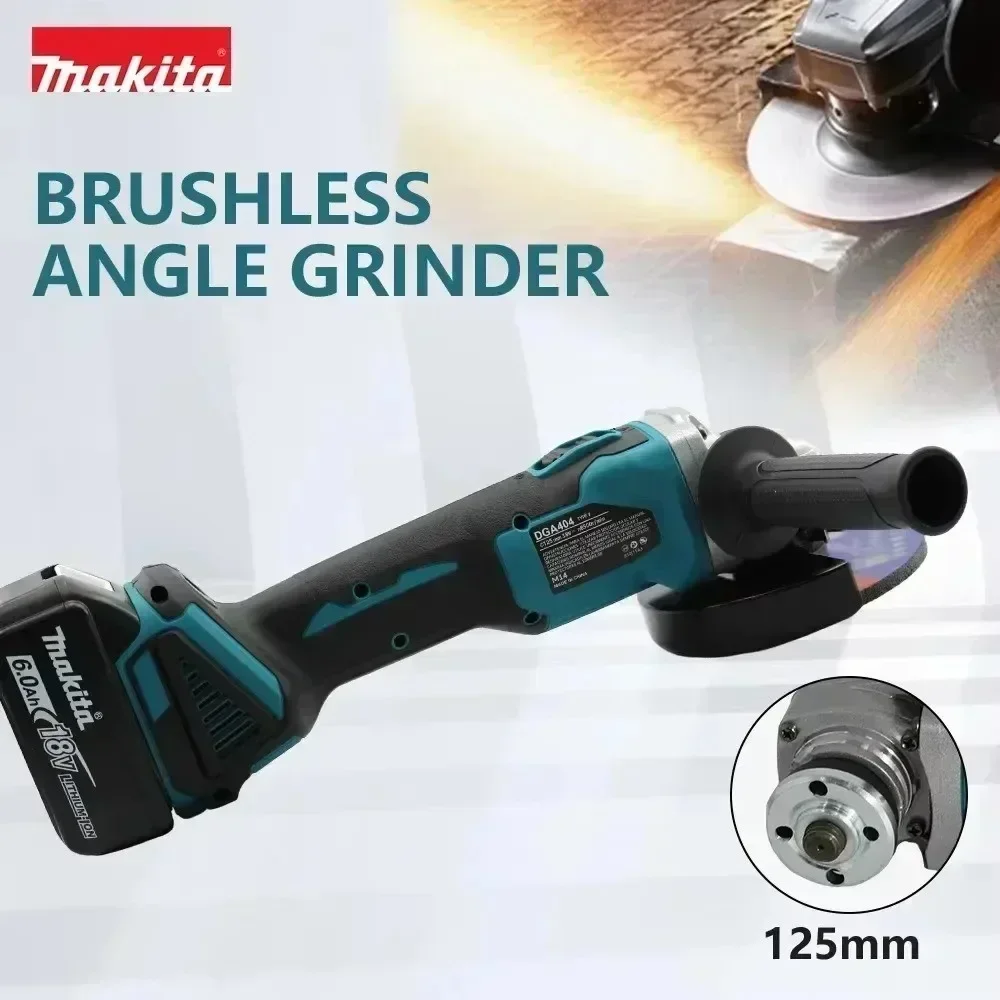 Makita DGA404 Brushless 125mm Cordless Handheld Angle Grinder For Metal Rust Removal And Steel Gate Repair And Fence Restoration