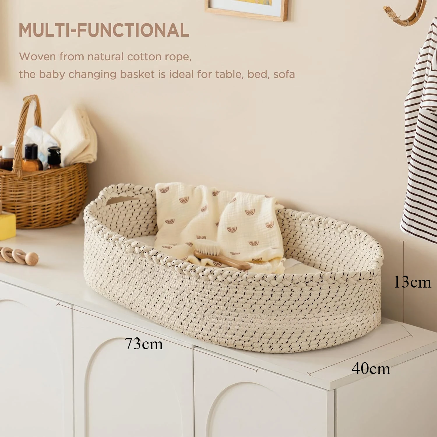baby-changing-basket-moses-basket-changing-table-topper-diaper-changing-station-with-thick-cotton-foam-pad-and-waterproof-cover