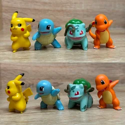 Pokemon Action Figure Pikachu Toys Charmander Squirtle Bulbasaur Pocket Monster Tiny Figure Childrens Gift