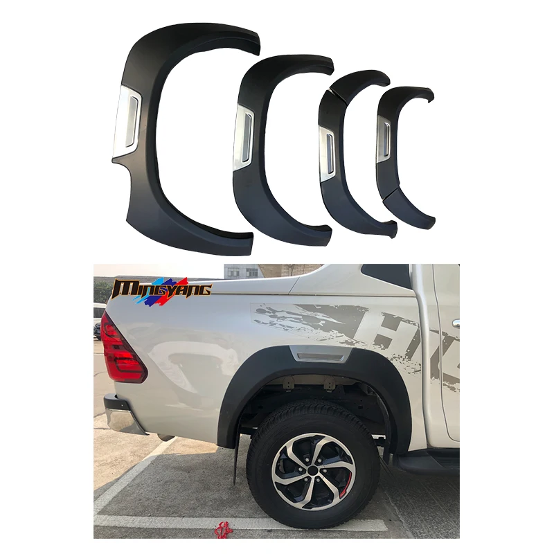 

Modification High Quality ABS Plastic Fender Flares 2021 for Hilux Revo SR5 Wheel Arch Overfenders