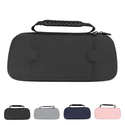 Game Console Hard Case Removable Pockets Hard Shell Carrying Case Dual Zippers for ROG Ally X 2024 RC72LA for MSI Claw A1M
