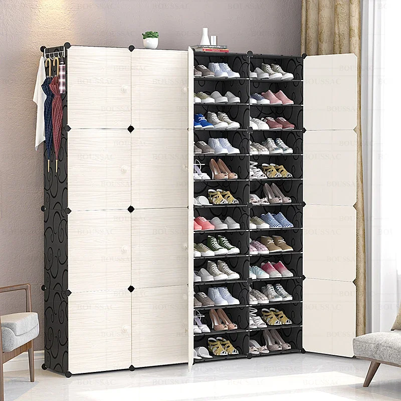 Simple Modular Organizer Shoe Rack Space Headboards Cube Shoe Lounge Cabinet Dustproof Large DIY Mats Boots Zapateras Furniture