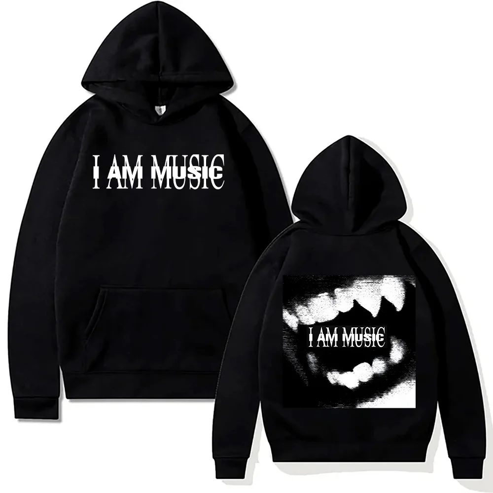 

Рэпер Playboi Carti, толстовки с музыкальным альбомом I Am Music, толстовки для мужчин и женщин, винтажные модные пуловеры в стиле хип-хоп, уличная одежда свободного покроя