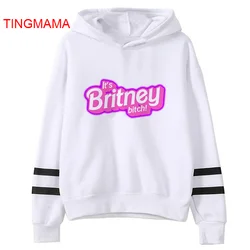 Felpe con cappuccio Britney Spears donna anime corea hip hop abbigliamento femminile felpe stampate grunge