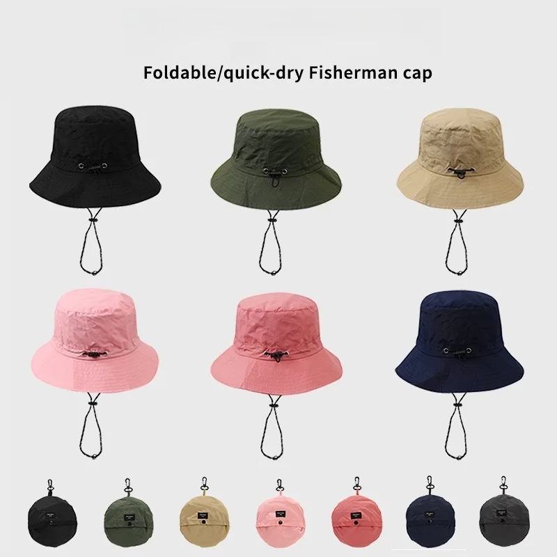 Wasserdichter Outdoor-Sonnenhut, tragbar, faltbar, schnell trocknend, Fischerhut für Männer und Frauen, Sommer, Wandern